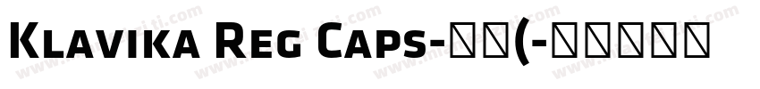 Klavika Reg Caps-常规(字体转换